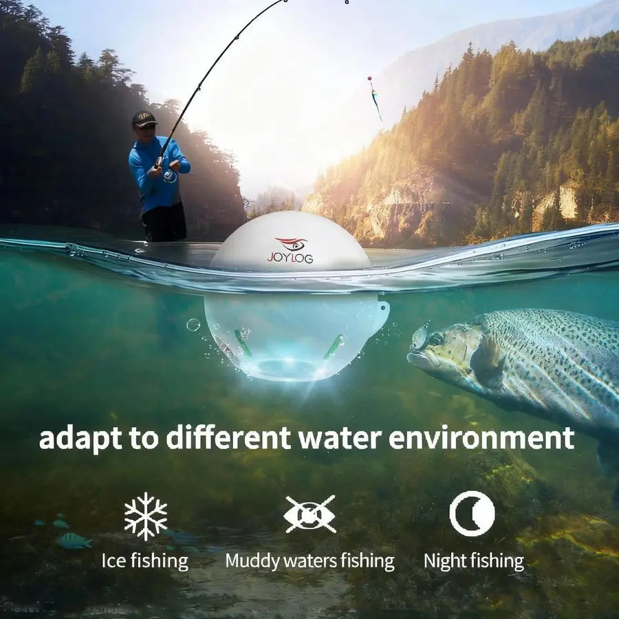 Kayak Fish Finders, GPS Fish Depth Finder for Boats, Ice, Shore Fishing, Sonar Fishfinder Rechargeable Transducer Fishing Access
