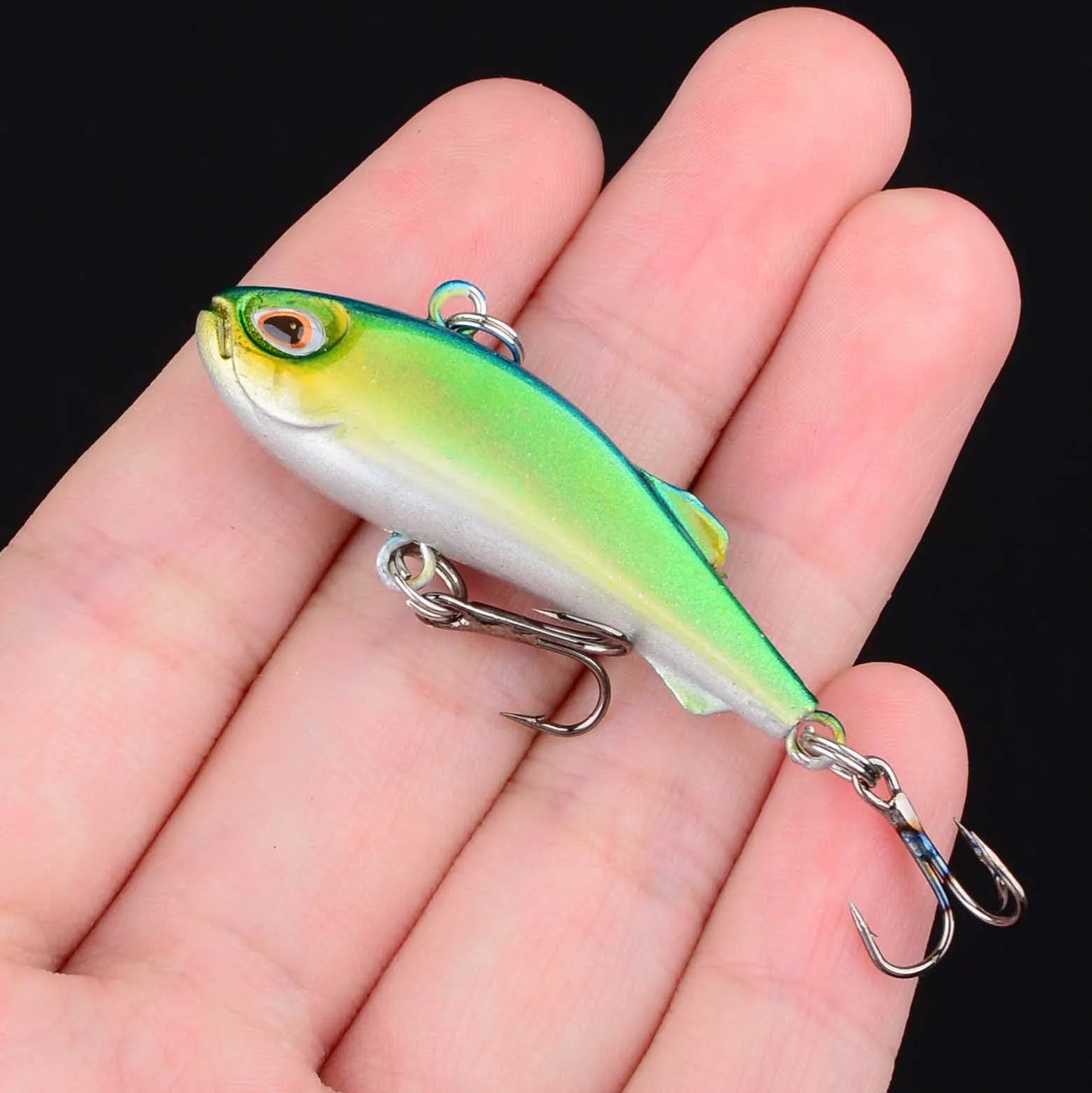 1Pc Mini VIB Fishing Lure Vibration Artificial Baits Winter Ice Fishing Wobblers Bass Crankbait Fishing Tackle