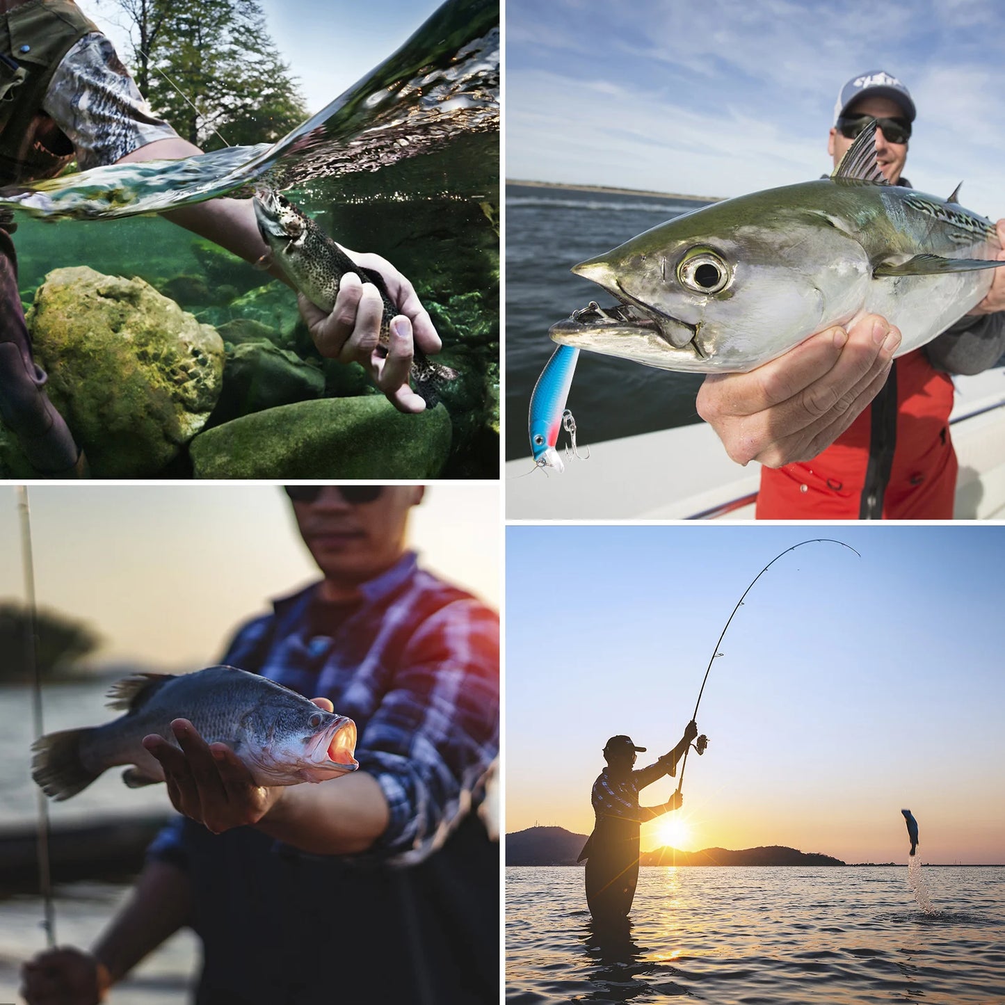 Fishing Rod with Lures Fishing Rod Kit Fishing Rod and Reel Combo Portable Fishing Rod With Fishing Line Lures Carry Bag