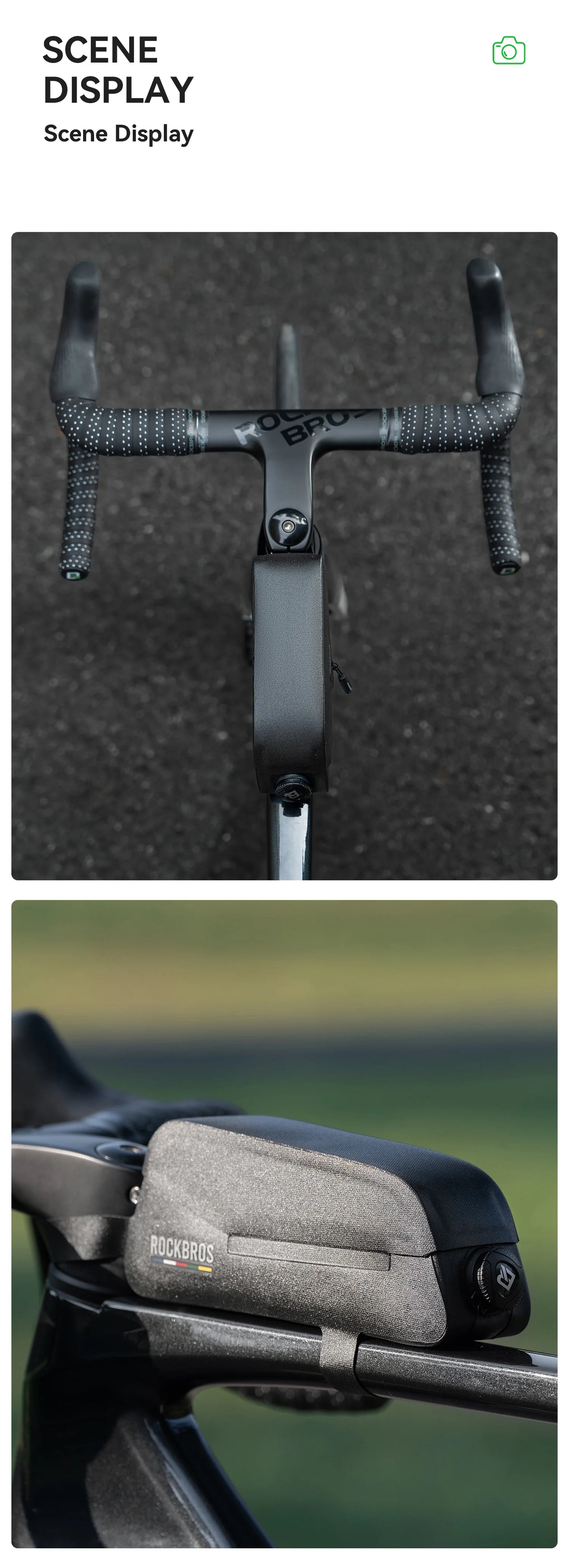 ROCKBROS ROAD TO SKY Magnetic Bicycle Bags Lid Top Tube Bag Waterproof Suction Front Bag Mobile Phone Bags