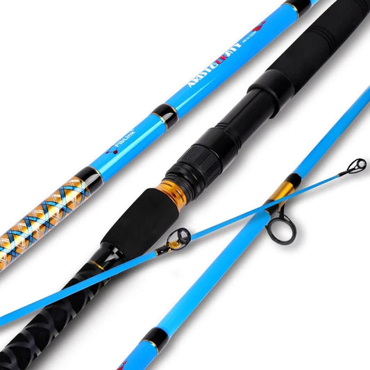 Surf 2Piece 3Piece 4Piece Fishing Rod Spinning Casting Carbon Fiber Travel Fishing Rod for Saltwater Freshwater Angling