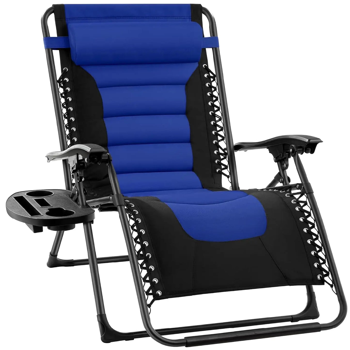Oversized Padded Zero Gravity Chair, Folding Outdoor Patio Recliner, XL Anti Gravity Lounger for Backyard, Customized