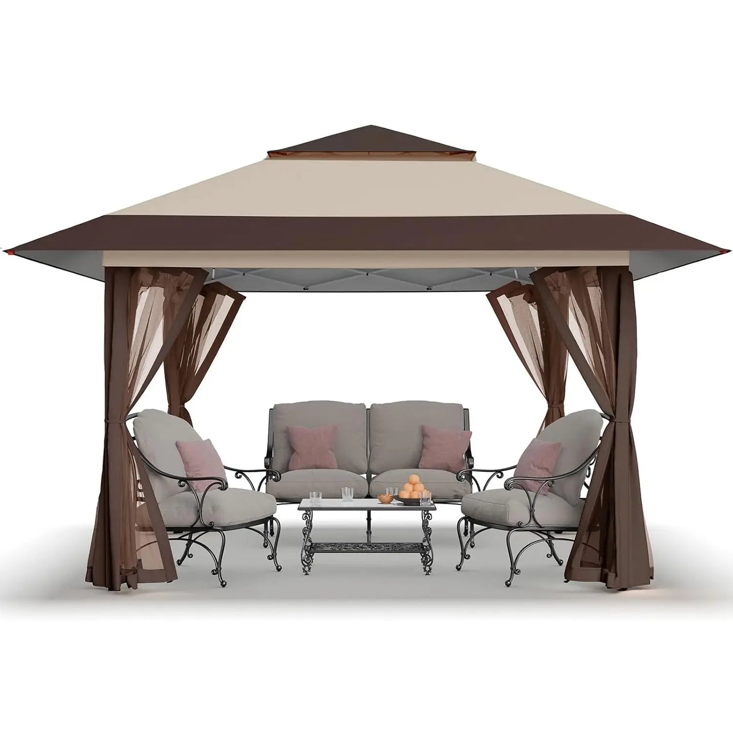 13x13 Pop Up Gazebo, Canopy Tent, Gazebos on Clearance - Outdoor Gazebo for Backyard & Patio Furniture - Carpa Pop, Customized
