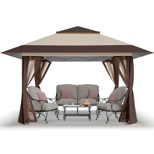 13x13 Pop Up Gazebo, Canopy Tent, Gazebos on Clearance - Outdoor Gazebo for Backyard & Patio Furniture - Carpa Pop, Customized