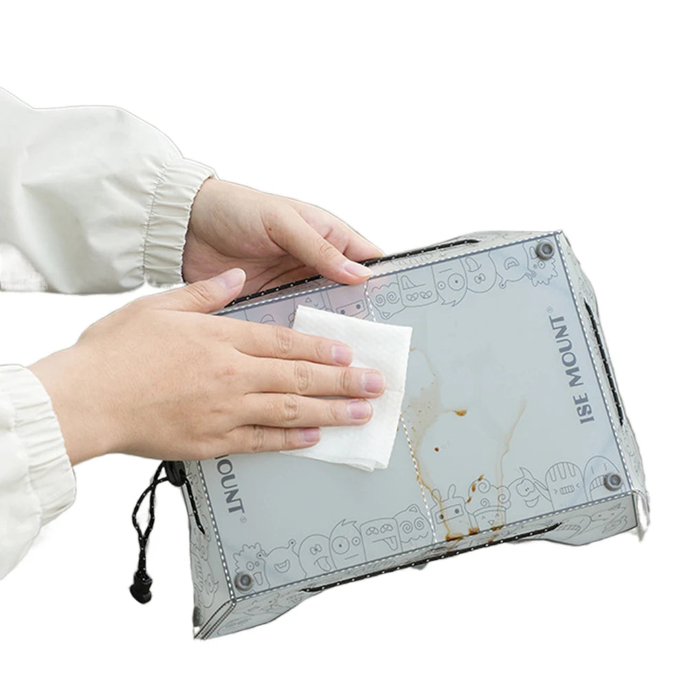 Folding Camping Table Ultralight Small Backpacking Table Portable Outdoor Fishing Furniture Multifunctional for BBQ Picnic