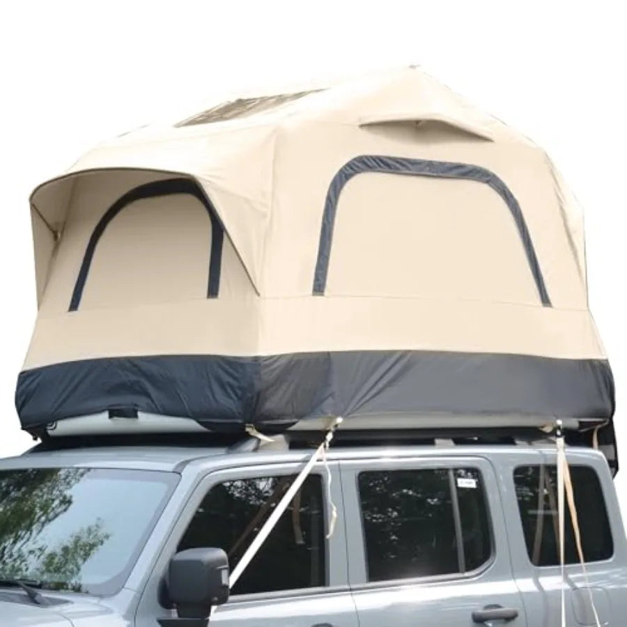 Inflatable Rooftop Tent for Car Truck 2 Person Roof Tent with Waterproof 300D Fabric Windproof Design for Overlanding and Outdo