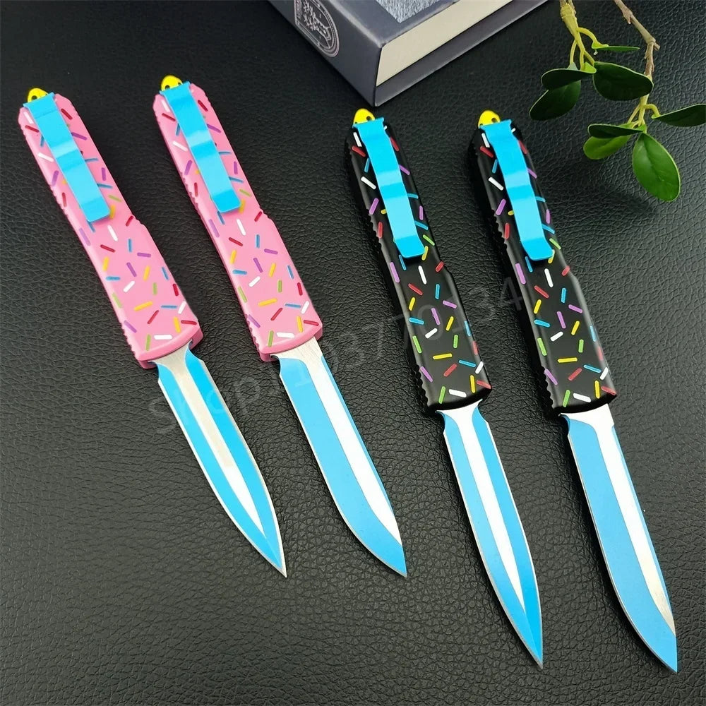 Mic Folding Knife UT85 D2 Blade Aluminum Alloy Handle High Quality Outdoor EDC Camping Hiking Hunting Pocket Knives