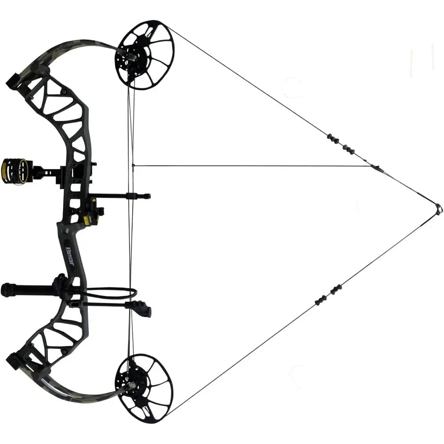 Bear Archery Legit MAXX Ready to Hunt Compound Bow Package with IMS Rest and Picatinny Sight Mounts 10-70 lb Draw Weight 14-13"