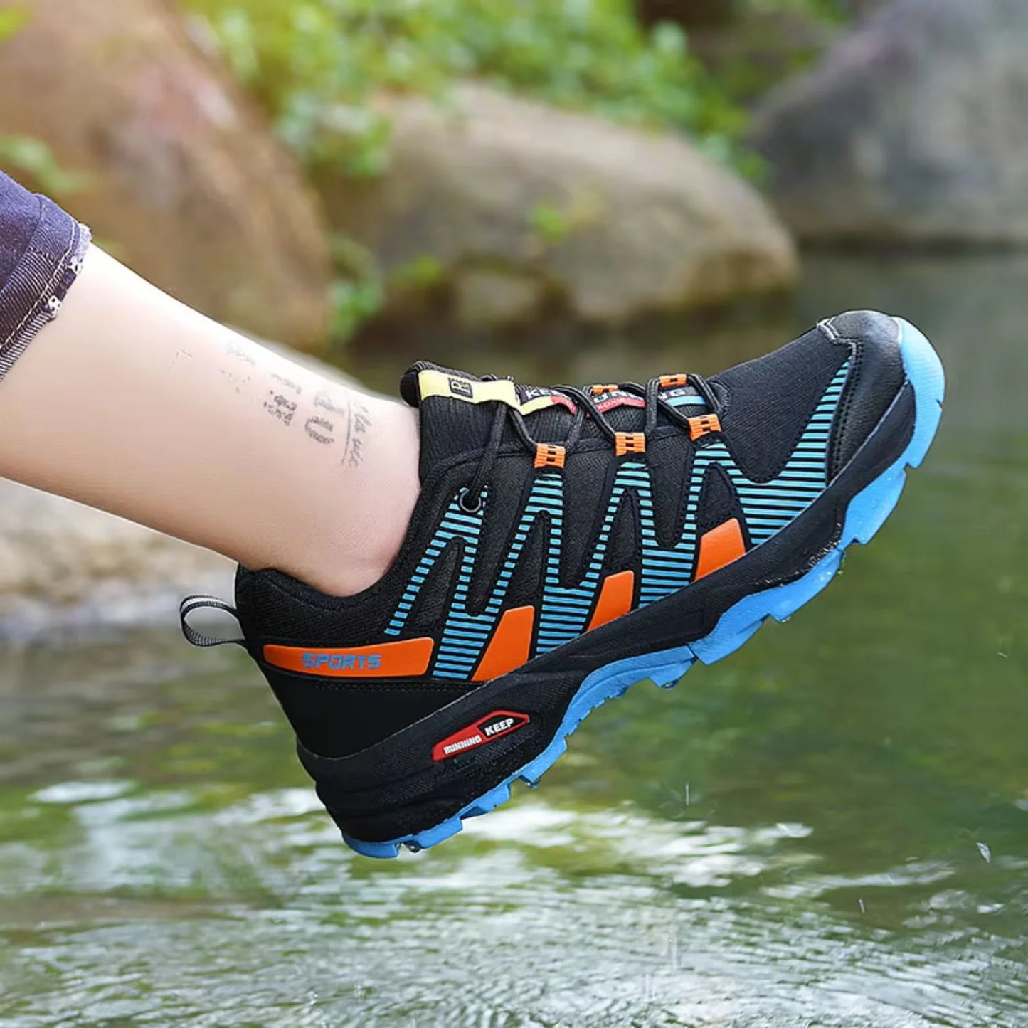 Men's Mountaineering Shoes, Cycling Shoes Solomon Outdoor Tourism Hiking Shoes Breathable Lightweight Anti slip Shoes