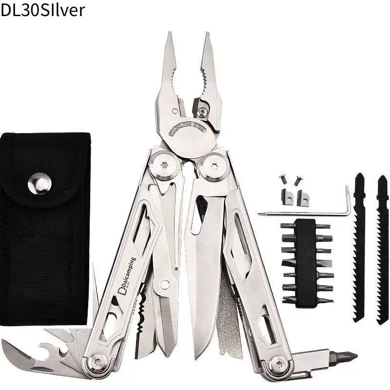 Daicamping 30Yellow Multifunctional Multi Tool Multi-tool Sets Cutter Pliers Folding Knife Multitools Hand Tools Set