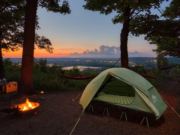 Night Cat Camping Cot Tent Waterproof 1-Person Off-Ground Combo Cot Bed