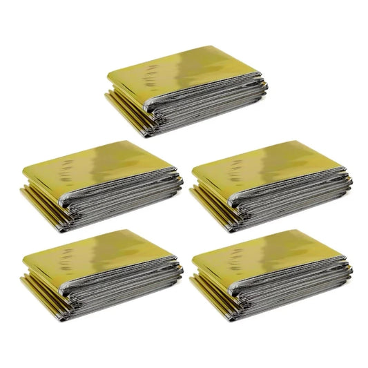 15-1Pcs Emergency Thermal Blanket Folding Waterproof Windproof Sunshade Rescue Blanket Outdoor Survive First Aid Camping Mat Pad