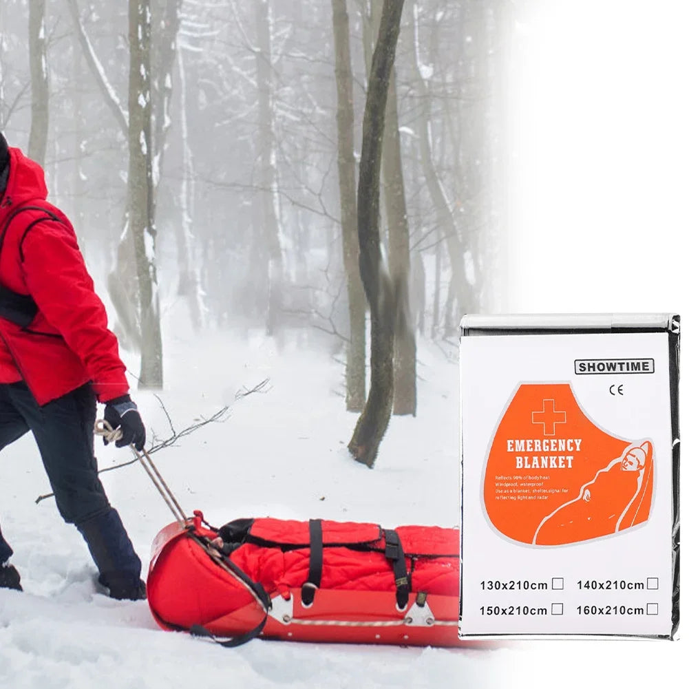 1-10PCS Emergency Foil Blanket Outdoor Survival First Aid Thermal Blanket Outdoor Survival Waterproof Heat Preservation Blankets