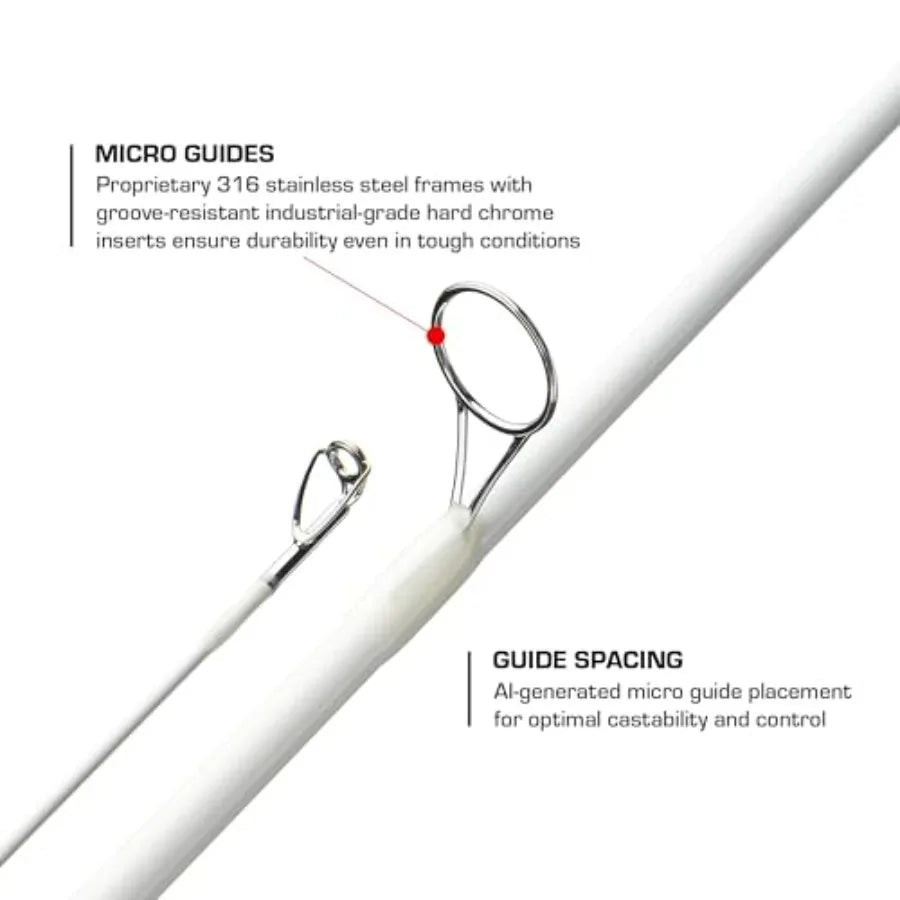 Silhouette Spinning Casting Rods Premium Lightweight Fishing Rod for All Skill Levels Sensitive Sensi-Touch Blanks Durable 316