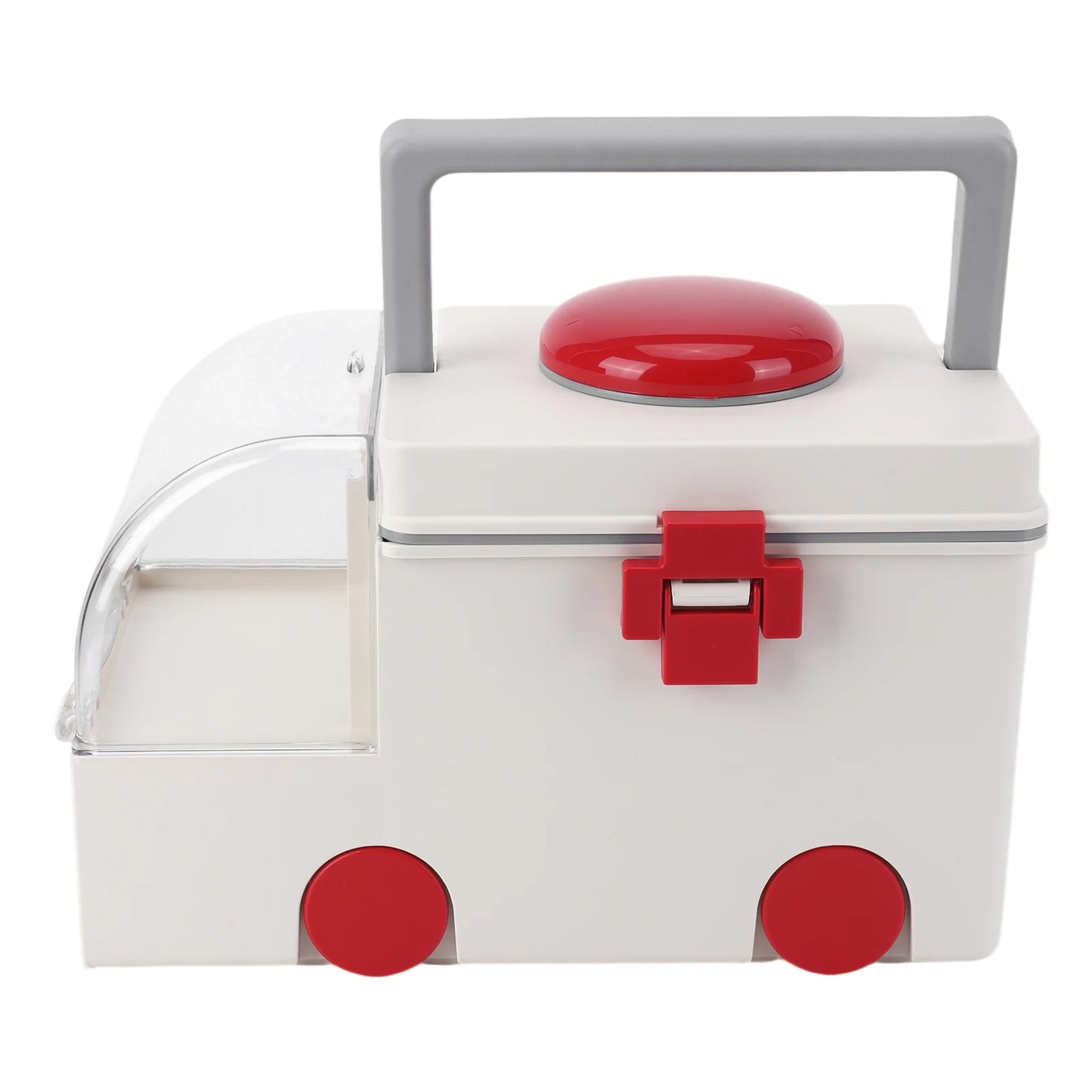 Car-Shaped Household Medicine Box Large Capacity Home Medicine Organizer Wear Resist Plastic First Aid Kit for Room Decor