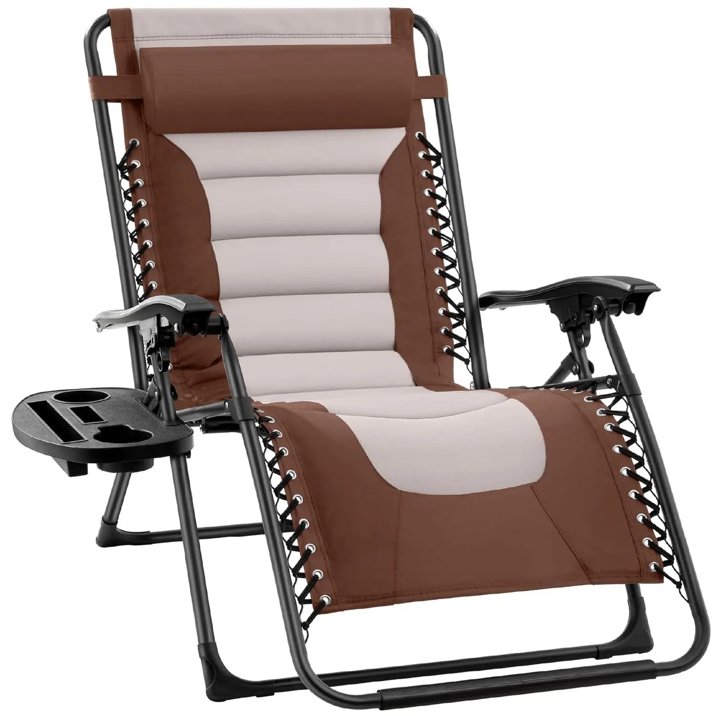 Oversized Padded Zero Gravity Chair, Folding Outdoor Patio Recliner, XL Anti Gravity Lounger for Backyard, Customized