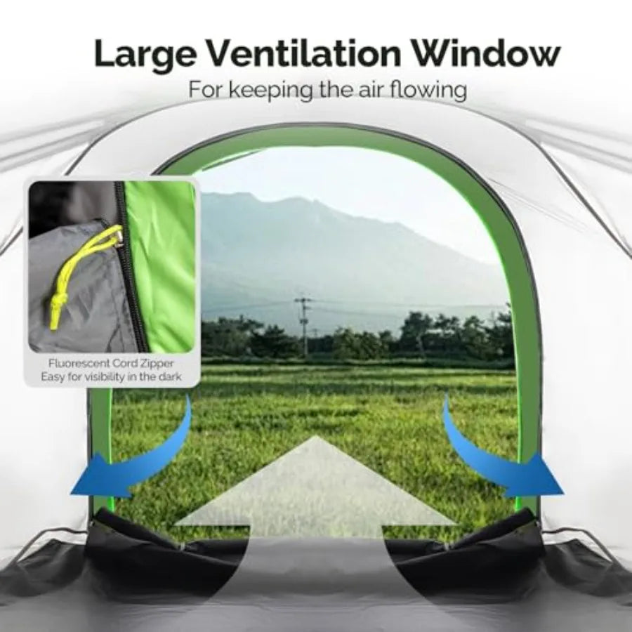 5.5-6ft Pickup Truck Tent for Camping with Reinforced Fiberglass Poles PU2000 Waterproof Rainfly 2 People Easy Setup Good Venti