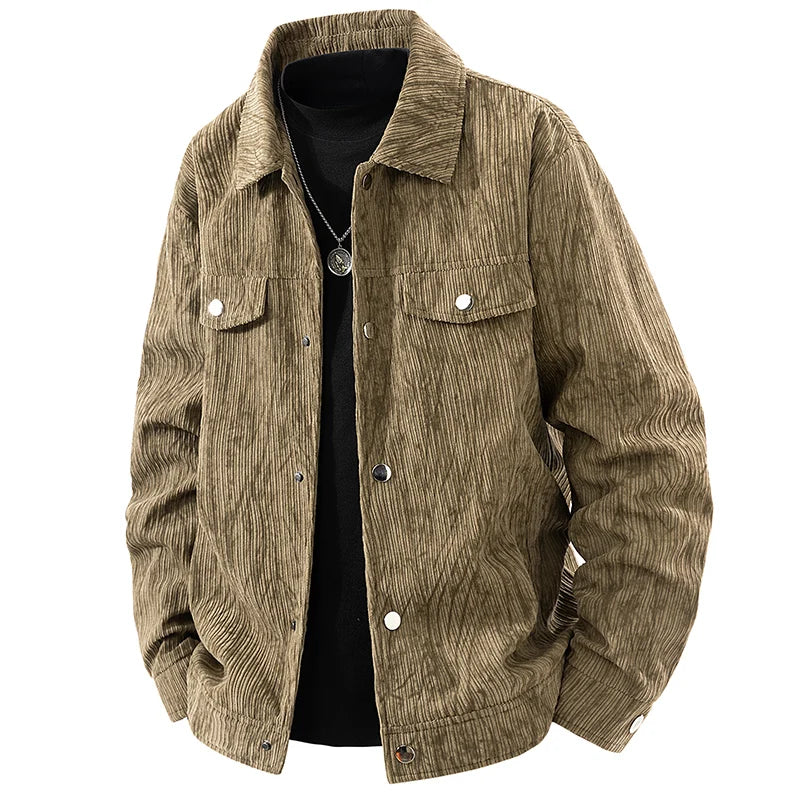 Windproof Fishing Jacket American Retro Lapel Flight Jacket Youth Jacket Fashionable Casual Versatile Top Coat Tie-dyed Workwear