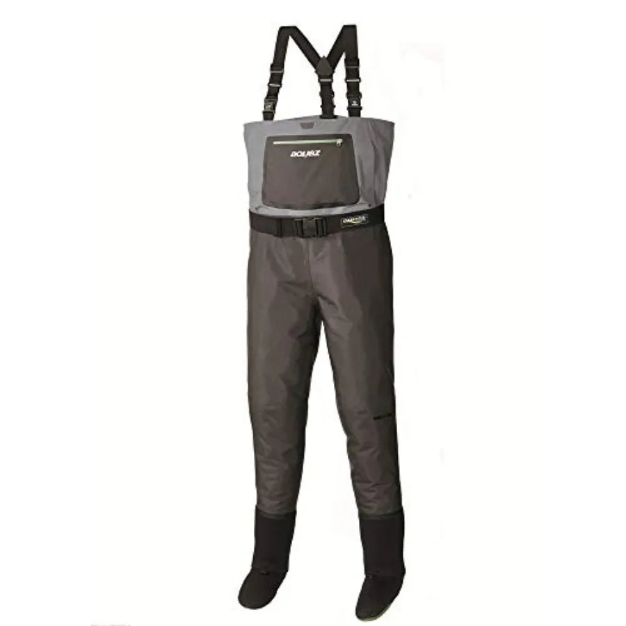 Wadertek Convertible Wader Breathable Heavy Duty Stockingfoot Fishing Wader Olive Green Waterproof and Durable for All-Day Fish