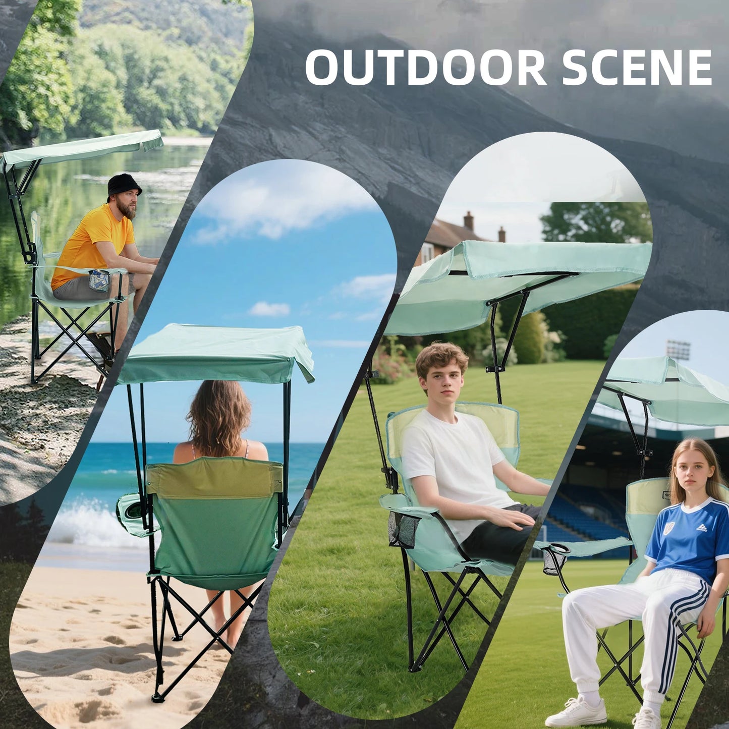 YoungWood Lightweight Travel Chair Portable Folding Camping Chair With Armrests Aluminum Alloy Fishing Chair Outdoor Furniture