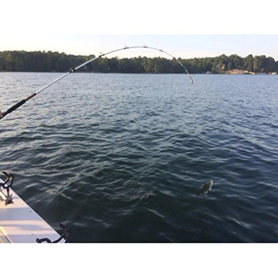 7' Catfish Spinning Fishing Rod and Reel Combo with Clear Tip Design 7' 2-Piece Moderate Fast Action Rod in Ugly Tech Construct