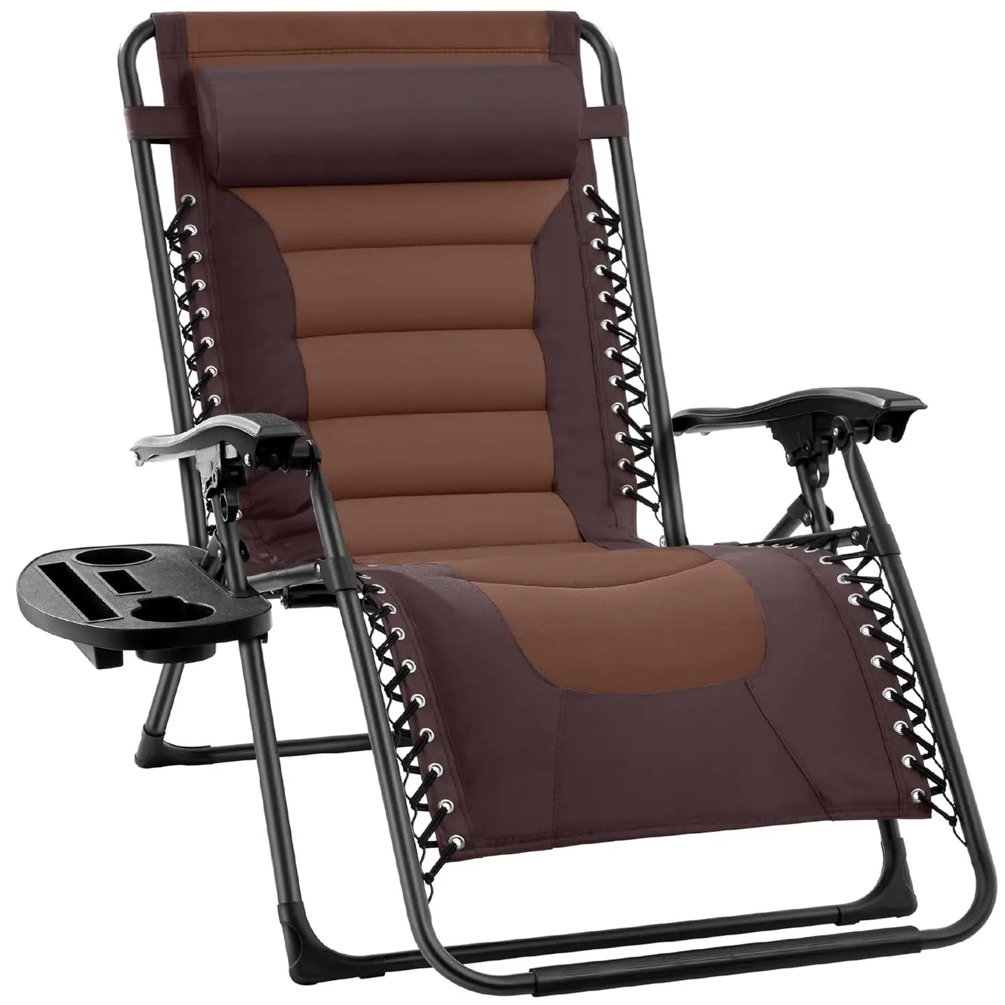 Oversized Padded Zero Gravity Chair, Folding Outdoor Patio Recliner, XL Anti Gravity Lounger for Backyard, Customized