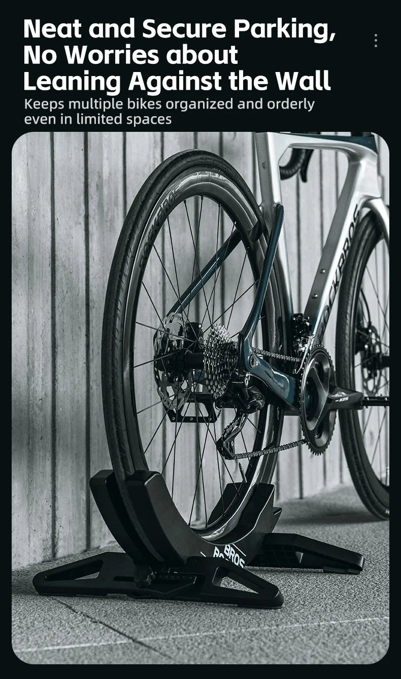 ROCKBROS Bicycle Park Rack Indoor Bike Storage Parking Stand 30-80 MM Width Adjustable For MTB Road Bike Bicycle Accessories