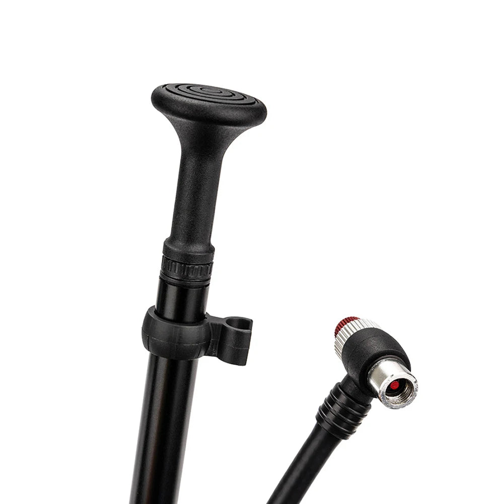 300PSI Bicycle Air Pump with Gauge Bike Tire Air Pump Schrader  Valve Portable Cycling Inflator for Fork & Rear Suspension