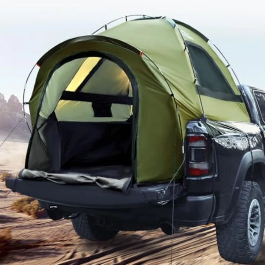 Truck Bed Tent Waterproof PU3000mm Pickup Truck Tent for Camping Bed 2-3 Person Sleeping Truck Tent Portable for Car Camping
