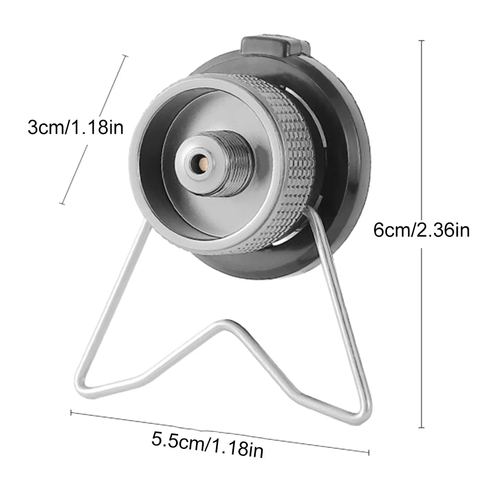 Portable Gas Stove Adapter Aluminum Alloy Camping Gas Converter Lightweight Gas Tank Adapter Compact for Outdoor Cooking