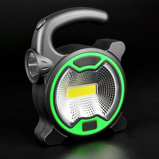 LED COB Workshop Torch with Handle Mini Handheld Flashlight Multifunctional Camping Emergency Flashlight for Night Outdoor