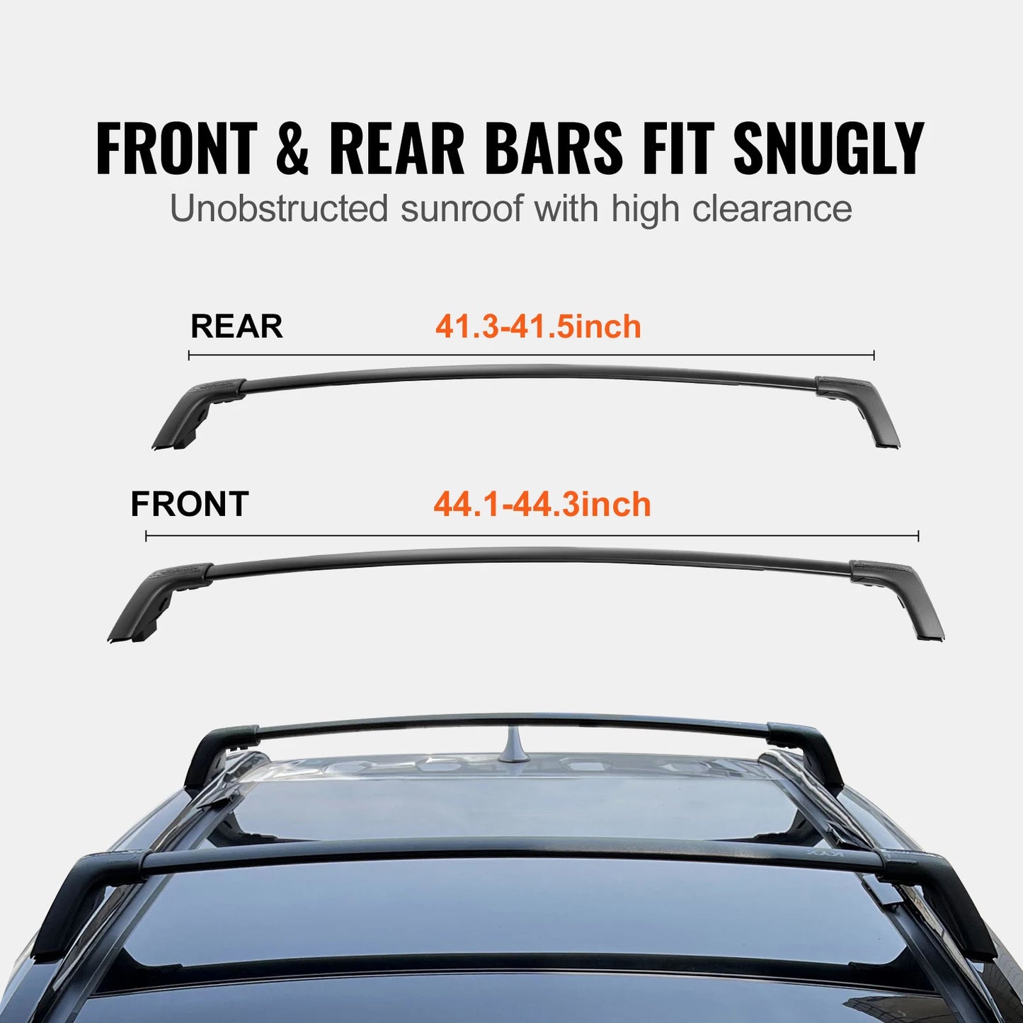 SucceBuy Roof Rack Cross Bars Compatible with Toyota RAV4 2019-2023 160lbs Load Capacity Aluminum Anti-Rust Crossbars with Locks