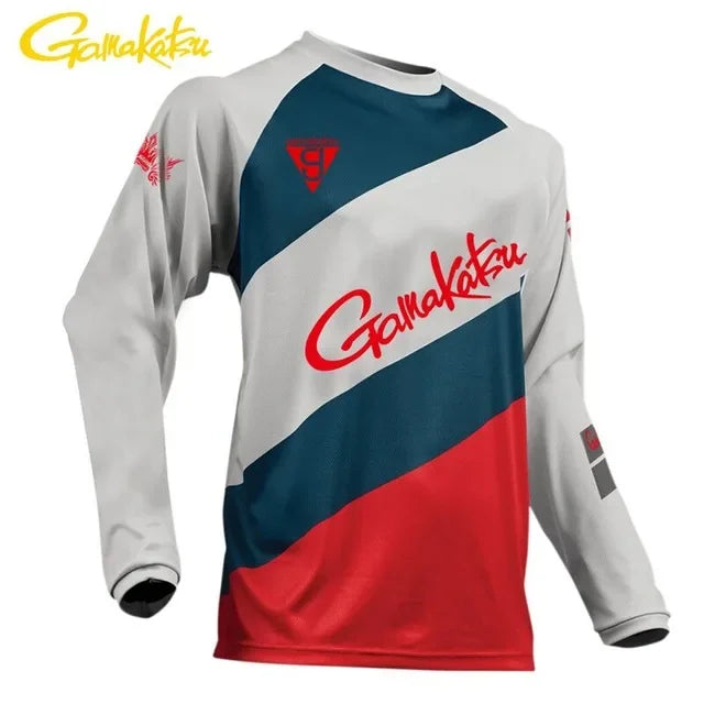 Long Sleeve Fishing Wear Male Outdoor Sports Shirts Clothing Anti UV Breathable Cycling Hunting Hiking Clothes