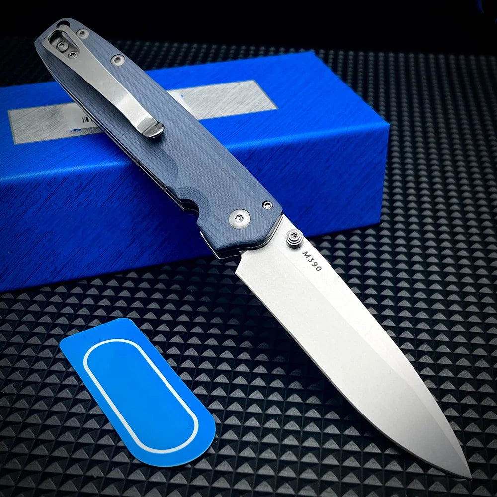 BM 485 Outdoor Self Defense Folding Blade Knife Utility G-10 Handles EDC Pocket Tactical Rescue Sharp Tools Hunting Jackknife