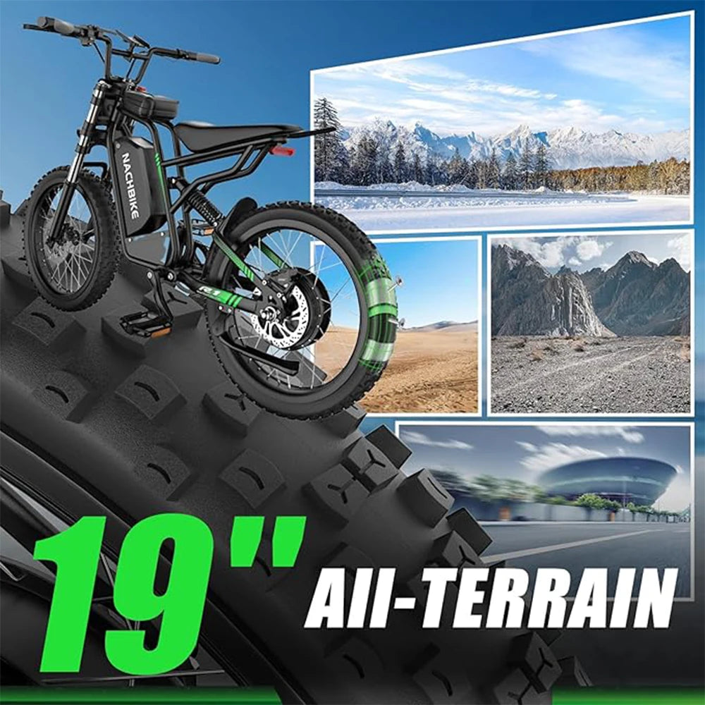 R1 Electric Dirt Bike for Adults Peak 4000W brushless Motor 40 MPH Speed Dirtbike 50 Miles Range Ebike with 60V 25Ah Battery