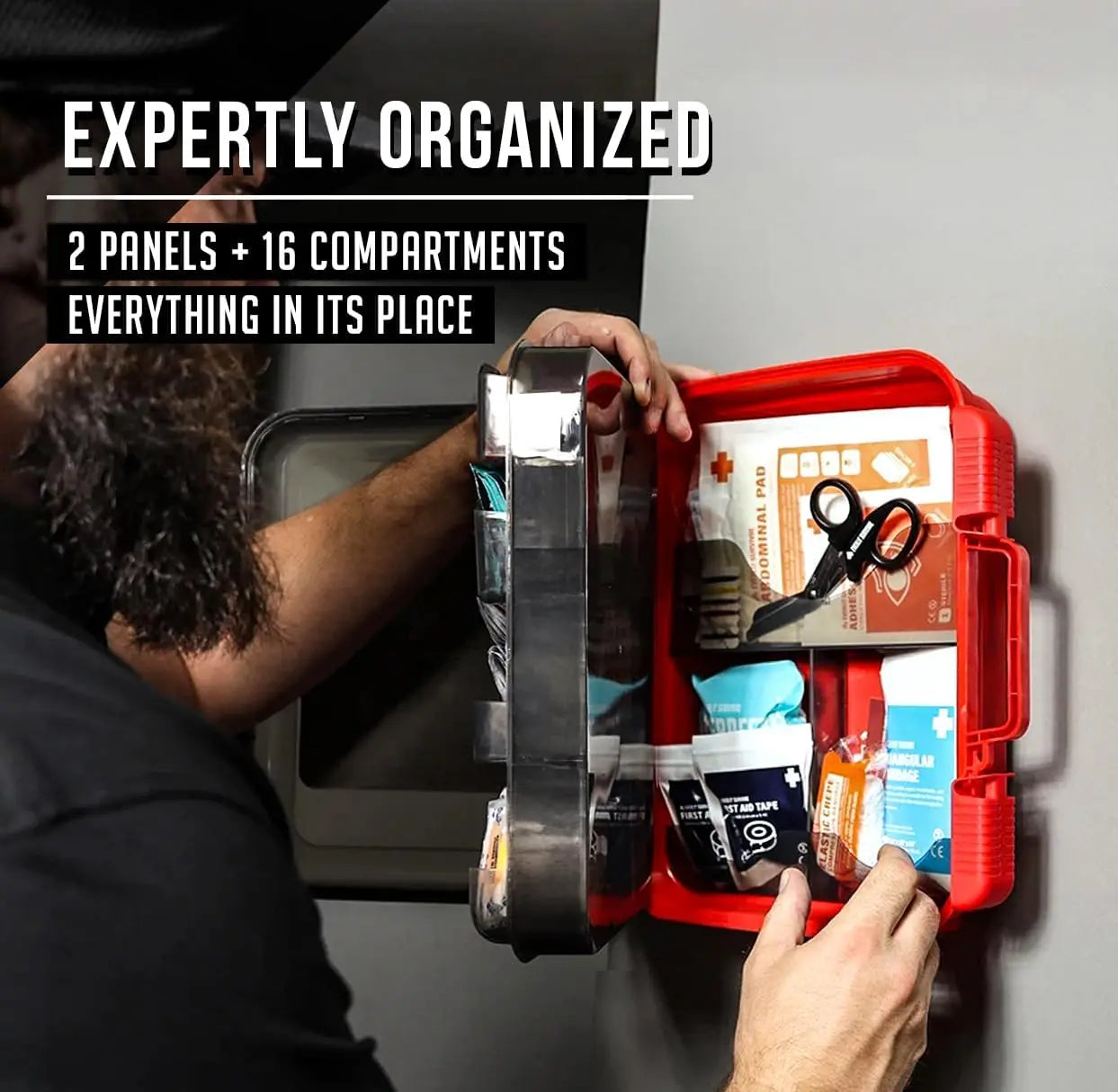 400-Piece OSHA/ANSI Compliant First Aid Kit for Workplace, Home & Car - Type III Class A Emergency Medical Supplies