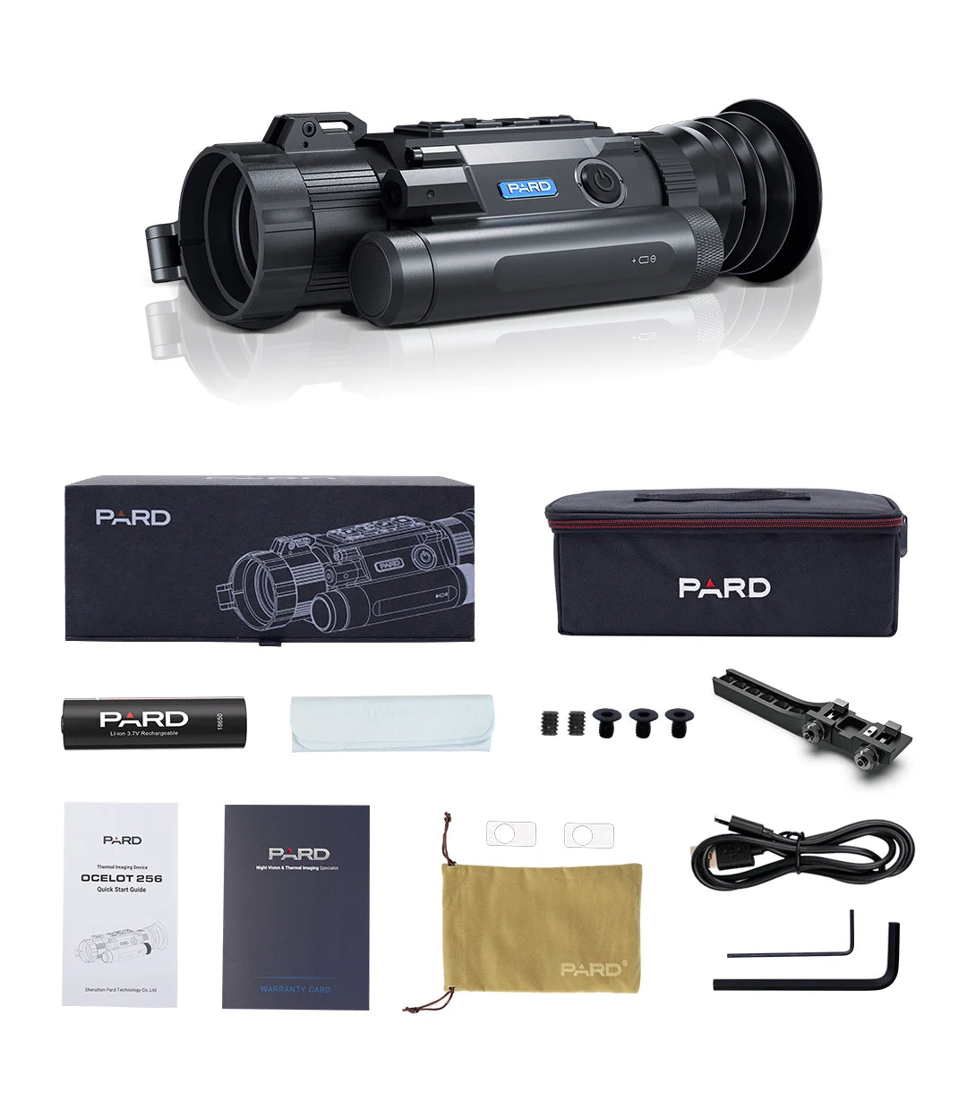 PARD Ocelot 256 Thermal Imaging Scope without Rangefinder 19mm lens Sensor 256*192 6000J Recoil Resistance WIFI Weatherproof