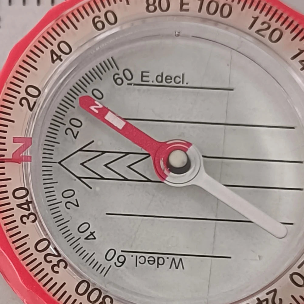 Luminous Compass for Expedition Shockproof Outdoor Adventure Warehouse Compass High Accuracy Multifunctional for Hiking Survival