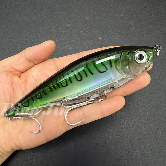 130mm 48g Pencil Fishing Lures Saltwater Trout Pesca Artificial Twitchbait 3D Floating Wobblers for Twitch Fishing Equipment