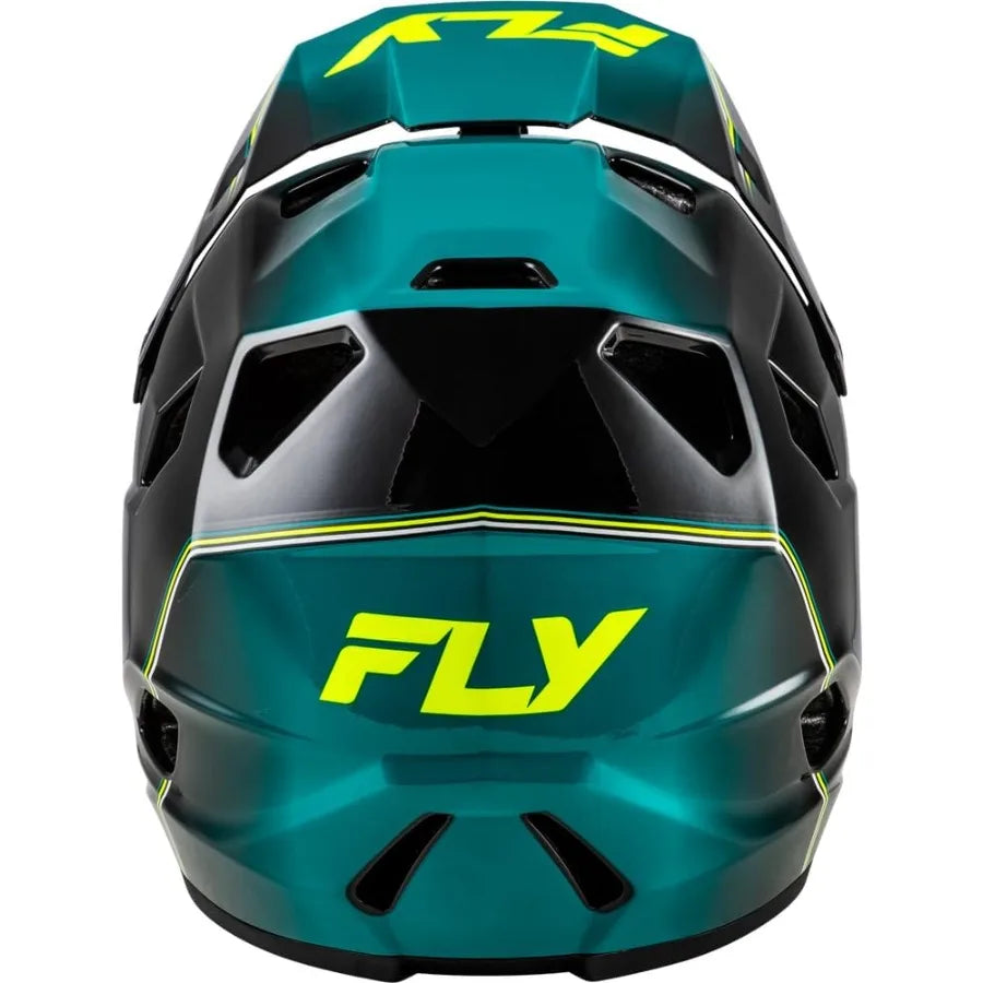 Fly Racing Rayce Full-Face Mountain Bike/BMX Helmet ASTM F1952 DH Certified CPSC 1203 CE EN1078 Poly-Alloy Shell TFV Ventilatio