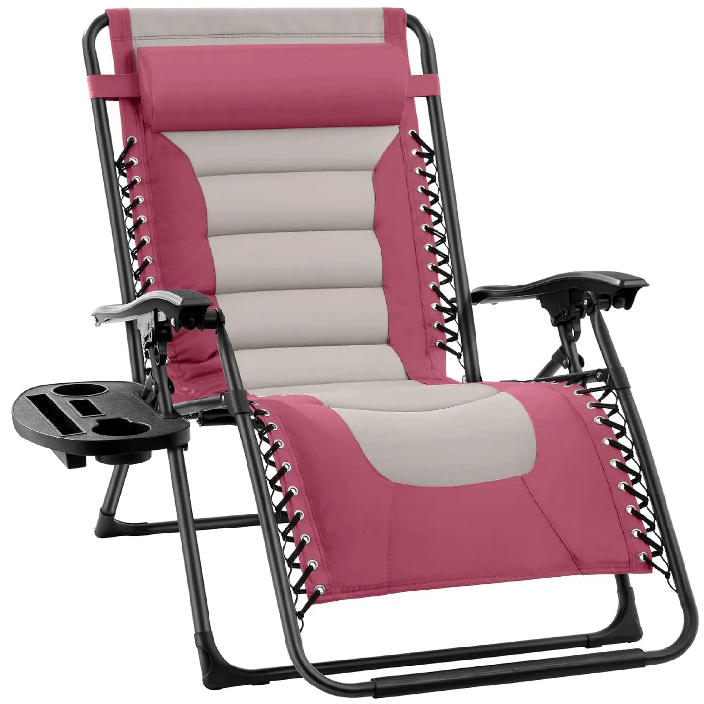 Oversized Padded Zero Gravity Chair, Folding Outdoor Patio Recliner, XL Anti Gravity Lounger for Backyard, Customized