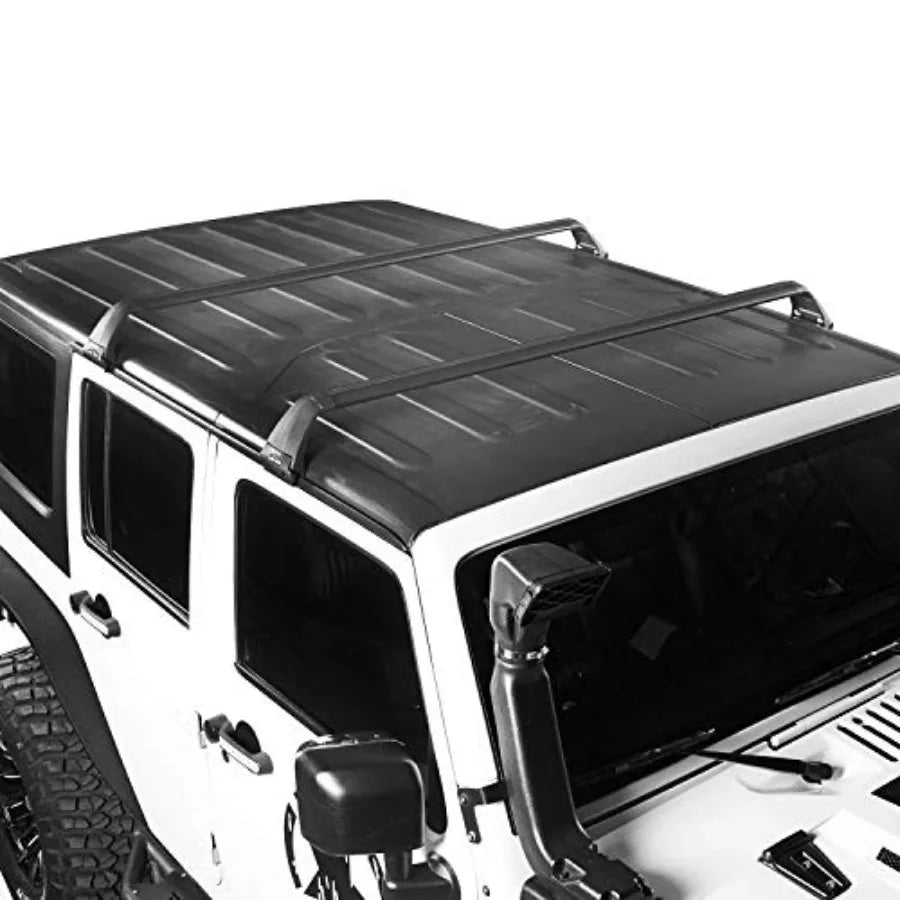 Universal Roof Rack Cross Bars for Jeep Wrangler JK JL Gladiator JT 20072025 4Door Hard Top Compatible with Kayak Watercraft Ca