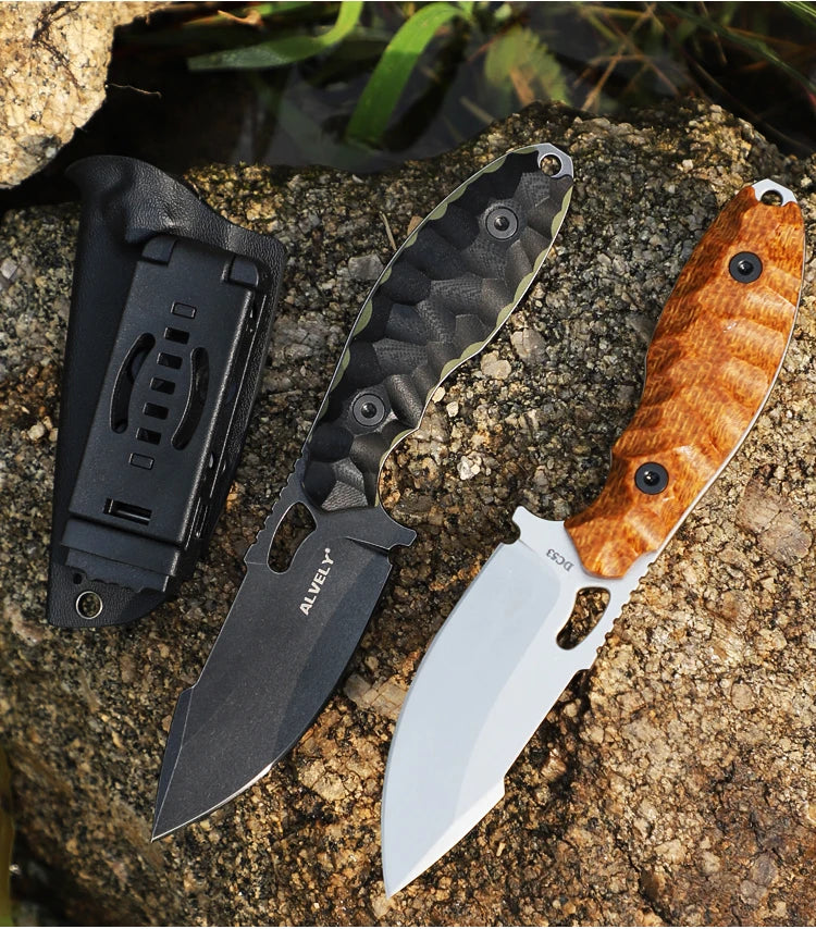 Outdoor Tactical Knife, DC53 Steel Fixed Blade, Men's EDC Knife, Outdoor Camping & Exploration, Fishing & Hunting Knife