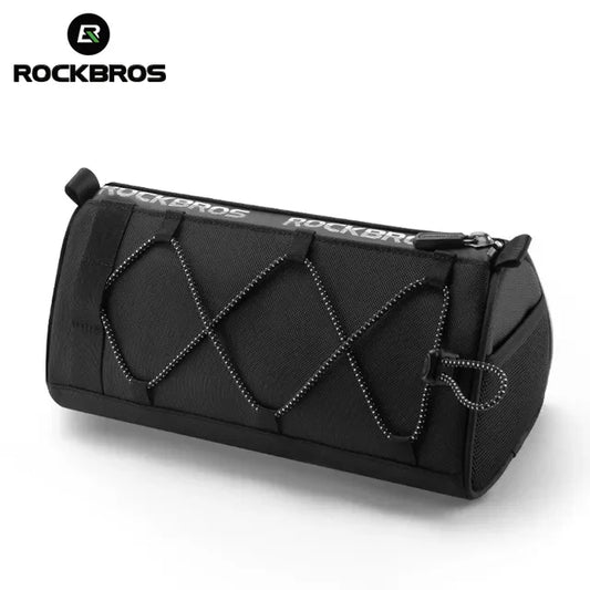 ROCKBROS Bike Handlebar Bag Portable 1.5L Multifunctional Shoulder Bag  Highly Reflective Strap Crossbody Cycling Frame Tube Bag
