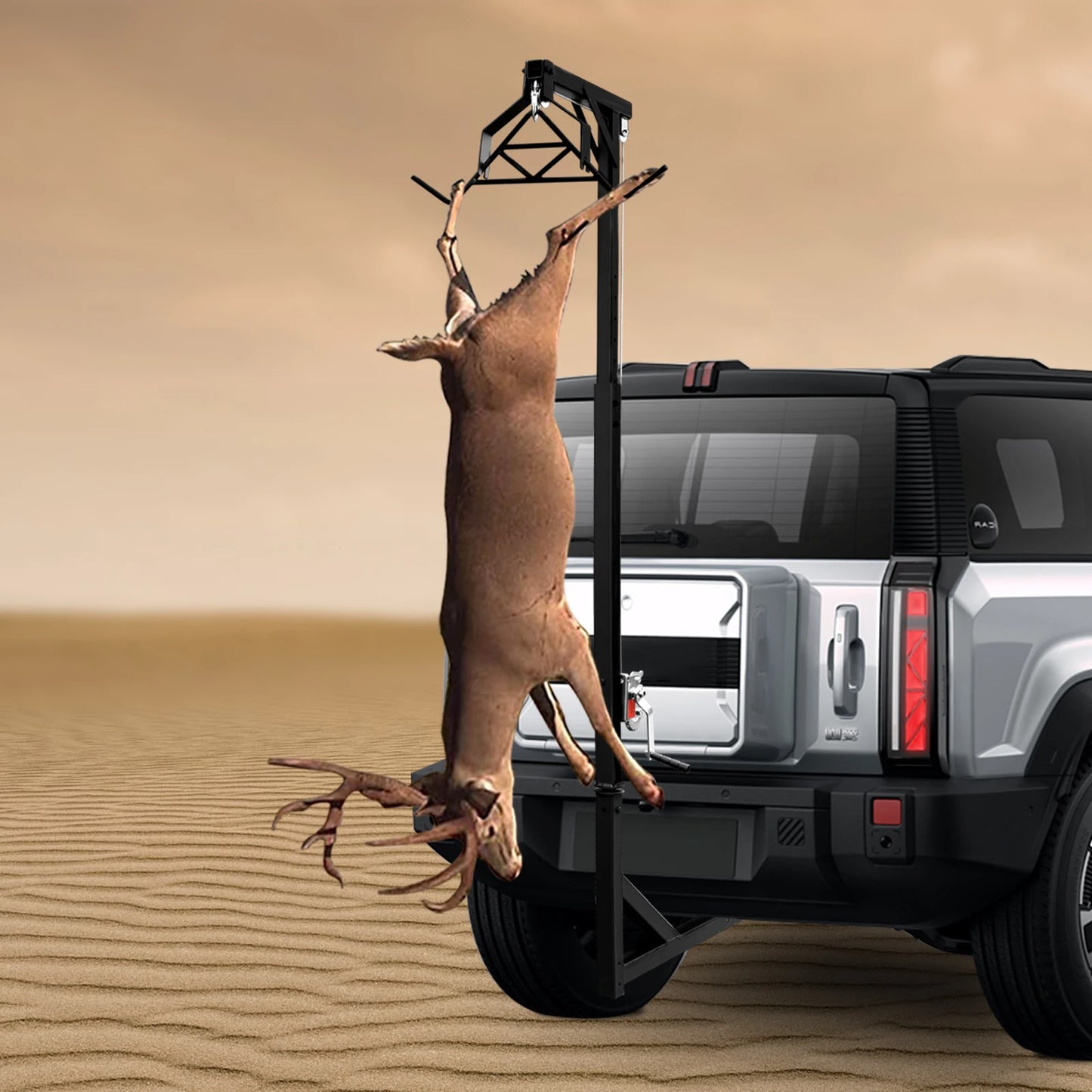 500lb Manual Car Hoist:Easy Operation, Adjustable Height, Sturdy Wire Rope for Powerful Lifting Capacity