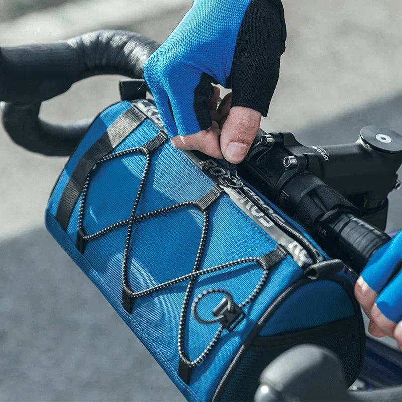 ROCKBROS Bike Handlebar Bag Portable 1.5L Multifunctional Shoulder Bag  Highly Reflective Strap Crossbody Cycling Frame Tube Bag