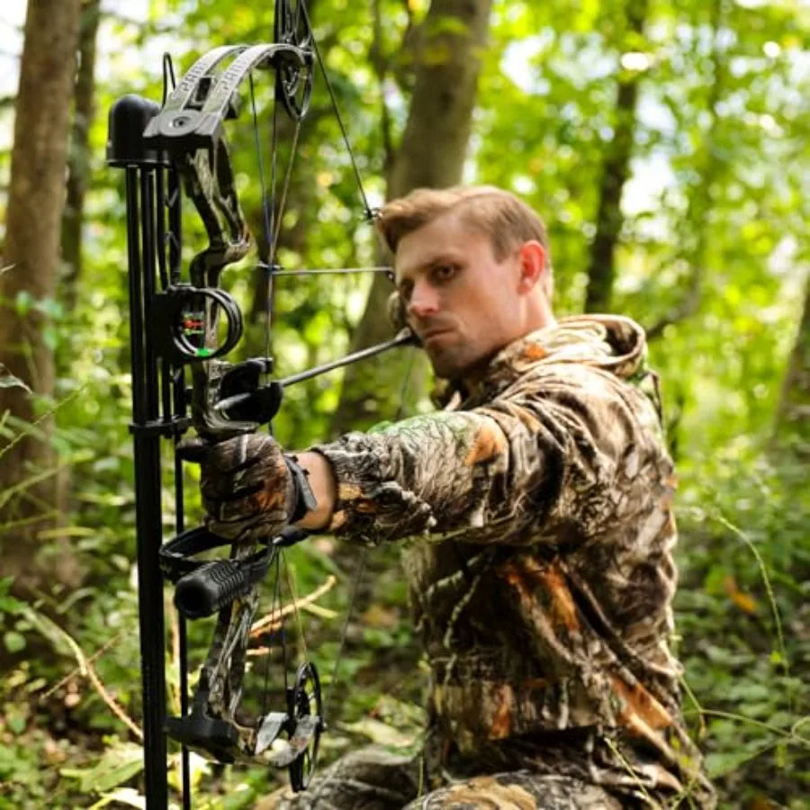 Lightweight Compound Bow Package Fully Adjustable for Adults and Teens23.5"-31" Draw Length 0-70LBS Draw Weight Up to 320 FPS L