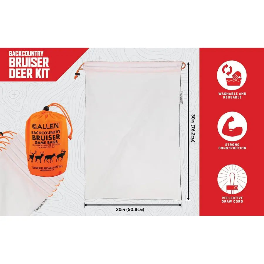 Company Backcountry Quarter Bag Reusable, HeavyDuty, Drawstring Hunting Meat Bags Durable Big Game Bags for Elk, Caribou, Deer 4