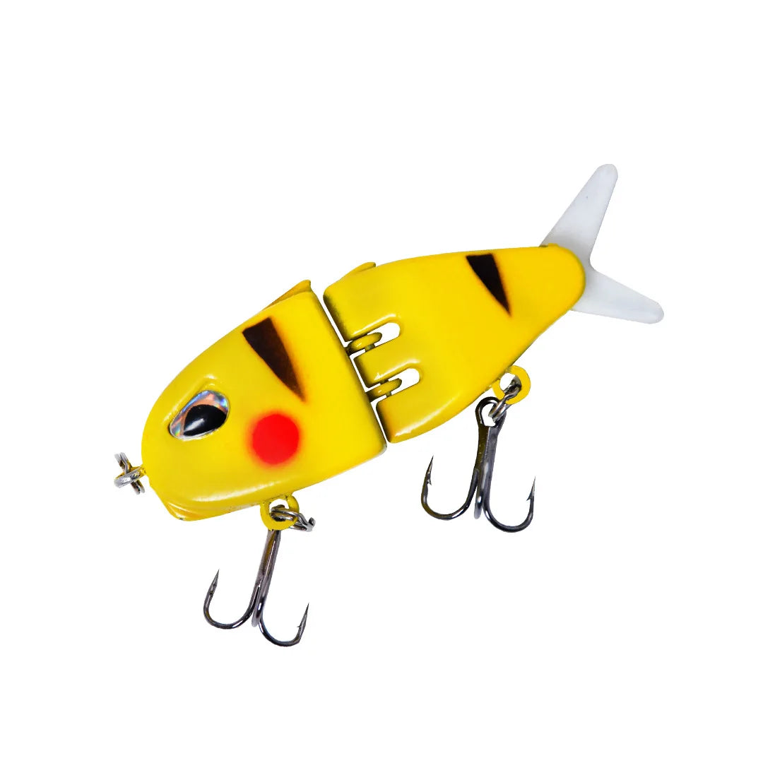 1PCS MM60 Fishing Lure Slow Sinking Swimbait Realistic Jointed Bait 3D Eyes PVC Material for Bass & Predator Fishing Acce