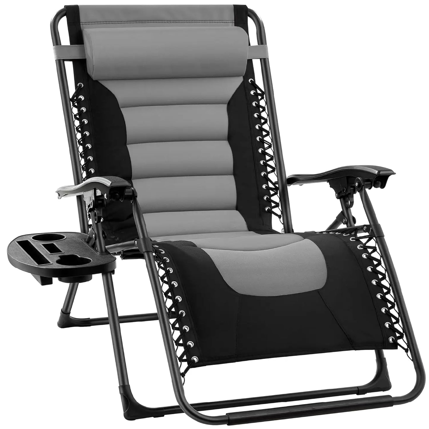 Oversized Padded Zero Gravity Chair, Folding Outdoor Patio Recliner, XL Anti Gravity Lounger for Backyard, Customized
